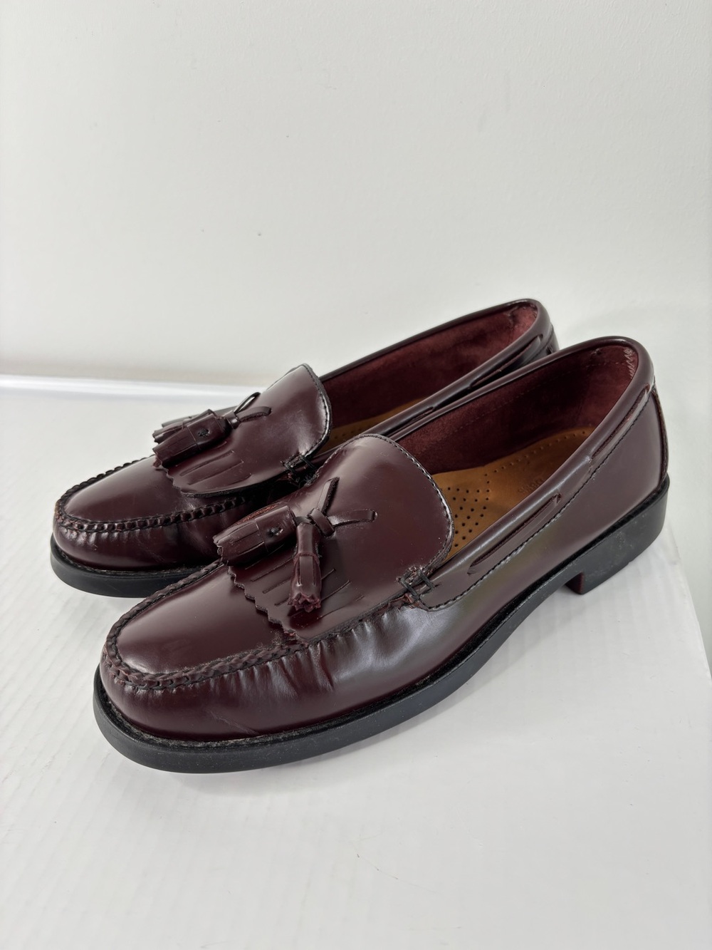 G.H. Bass Womens Weejuns Marietta II Kiltie Tassel Loafer Shoe Size 9 M Burgundy - Picture 8 of 15